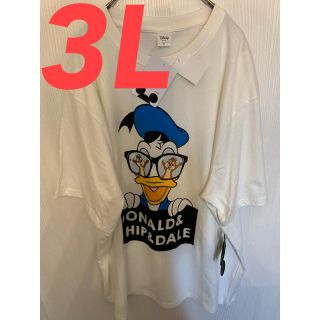 ドナルド  Tシャツ　3L ホワイト(Tシャツ/カットソー(半袖/袖なし))