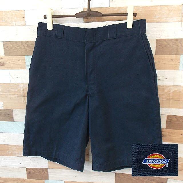 Dickies(ディッキーズ)の【Dickies】 美品 ディッキーズ ネイビー ハーフパンツ サイズ32 メンズのパンツ(ショートパンツ)の商品写真