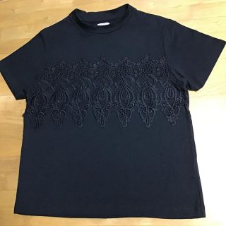 コーエン(coen)のコーエン　レース　Tシャツ　カットソー　黒(Tシャツ(半袖/袖なし))