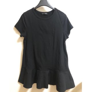 バーニーズニューヨーク(BARNEYS NEW YORK)のYoko Chan  ヨーコチャン　ペプラム　Tシャツ　ブラック(Tシャツ(半袖/袖なし))