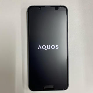 アクオス(AQUOS)のsimフリー　AQUOS sense3 SH-02M 中古美品　ブラック(携帯電話本体)