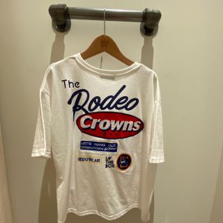 ロデオクラウンズワイドボウル(RODEO CROWNS WIDE BOWL)のMix big VネックTシャツ(Tシャツ(半袖/袖なし))