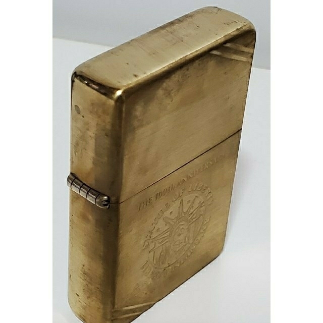 zippo☆オールド メタル☆フリント＆自由の女神＆ロゴ☆ジッポ ライター