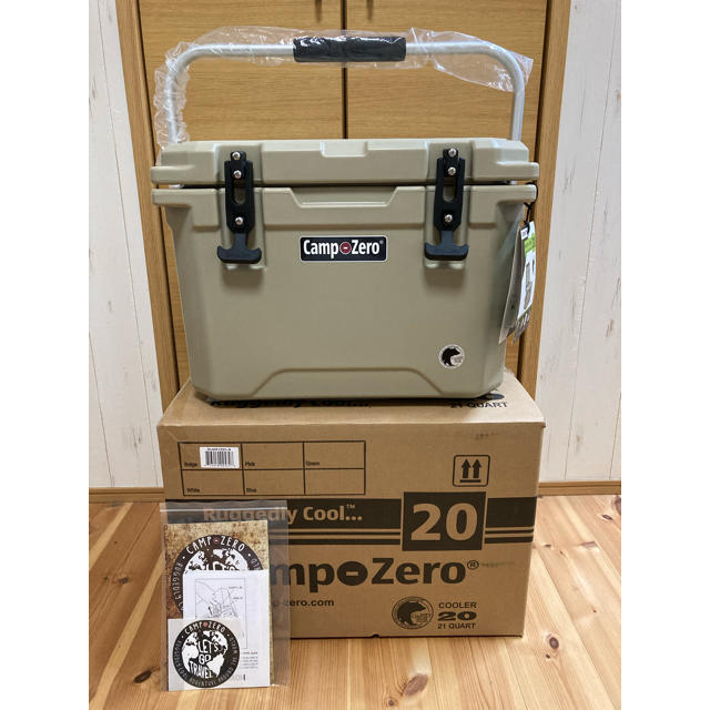 新品】 キャンプゼロ 20L ロトモールドクーラーボックス ベージュ- 新品】 キャンプゼロ 20L ロトモールドクーラーボックス ベージュ-