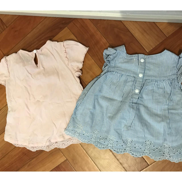 H&M(エイチアンドエム)の【4点セット】Tシャツ•かぼちゃパンツ　サイズ60〜75  キッズ/ベビー/マタニティのベビー服(~85cm)(Ｔシャツ)の商品写真