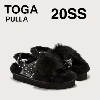 トーガ(TOGA)の20SS TOGA PULLA ファー パフ スライダー サンダル(サンダル)