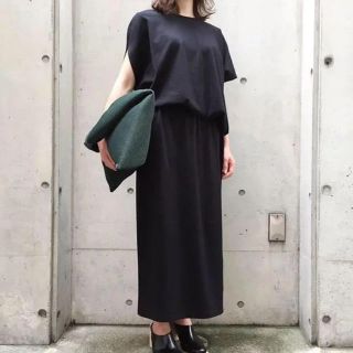 ENFOLD 18SS スピン天竺サークルドレープドレス エンフォルド - ロング