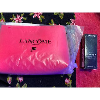 ランコム(LANCOME)のランコムジェニフィックアドバンスト・ポーチ・タンイドルウルトラウェアリキッド3点(美容液)