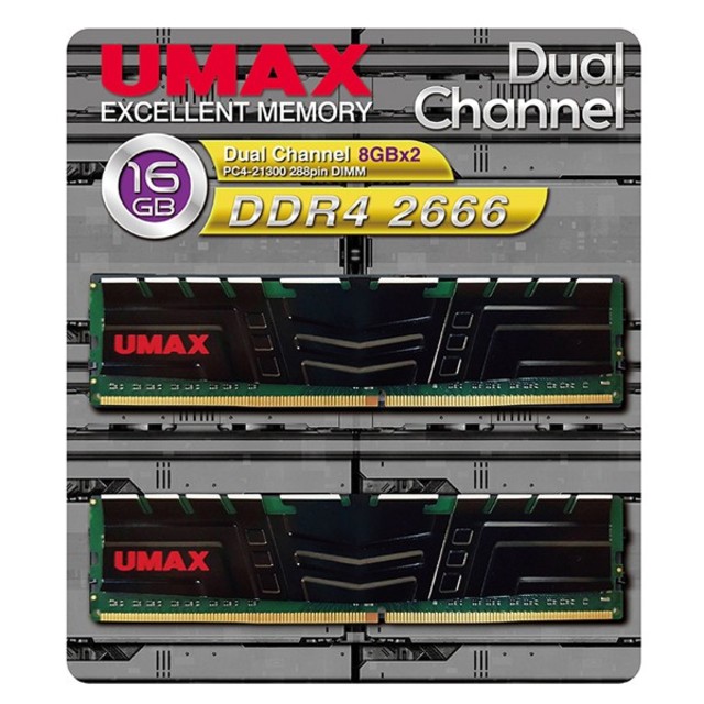 UMAX DCDDR4-2666-16GB メモリ HS UMAX