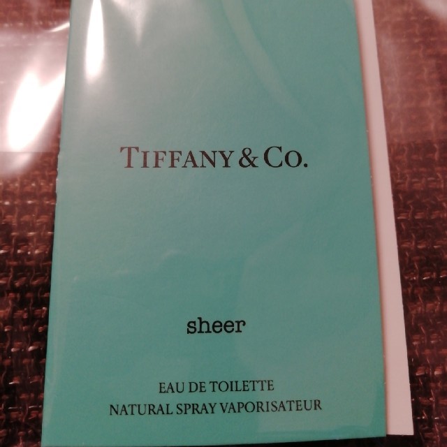 Tiffany & Co.(ティファニー)のTIFFANY＆CO.  ティファニー　シアー　オードトワレ　香水　サンプル コスメ/美容の香水(香水(女性用))の商品写真