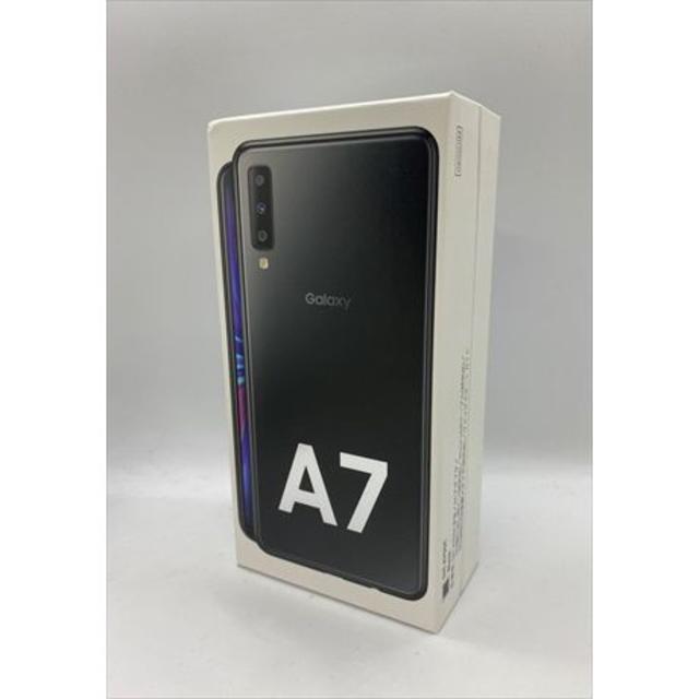 【新品・未開封】Galaxy A7  64G ブラックスマートフォン/携帯電話