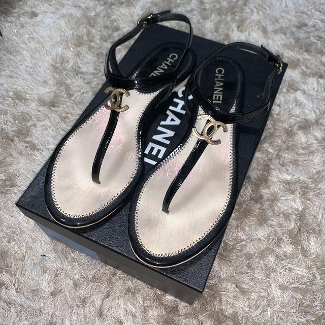 コメント CHANEL - 4988 シャネル パテント ココマーク フラット