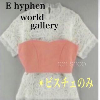 イーハイフンワールドギャラリー(E hyphen world gallery)の【E  hyphen world gallery】◆ビスチェのみ◆フリーサイズ(ベアトップ/チューブトップ)