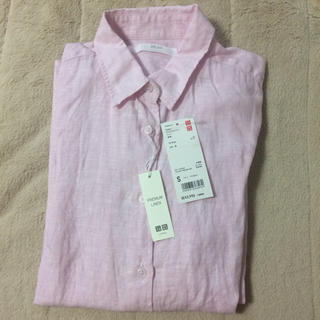 Uniqlo 新品 プレミアムリネンシャツ ピンクの通販 By チビテグニ ユニクロならラクマ