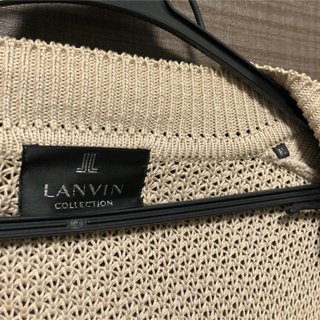 LANVIN(ランバン)の【美品】ランバン ニット カーディガン ベージュ メンズのトップス(ニット/セーター)の商品写真