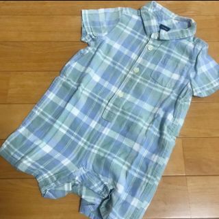 ベビーギャップ(babyGAP)のyu (80-85) シャツロンパース(ロンパース)