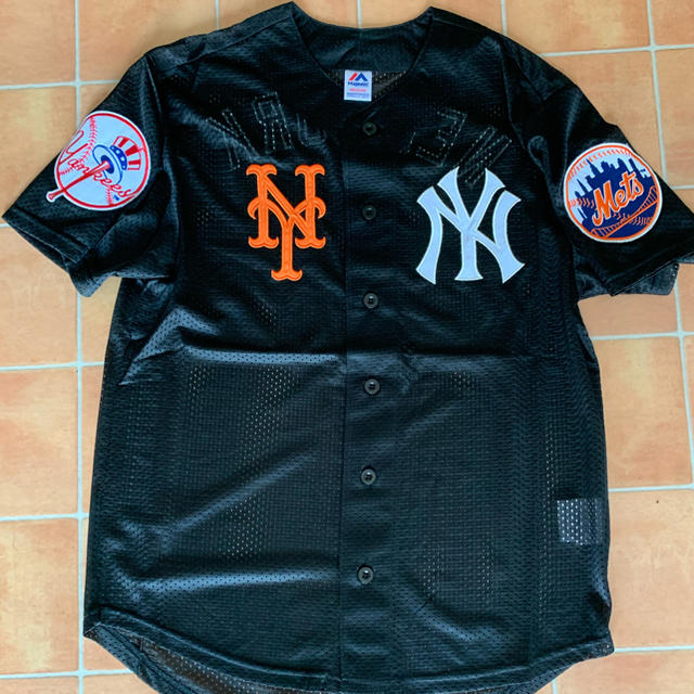 Majestic Yankees×Metsベースボールシャツ