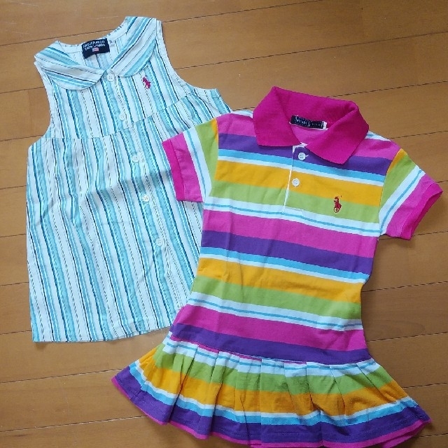 POLO RALPH LAUREN(ポロラルフローレン)の女の子ワンピ 2枚組 キッズ/ベビー/マタニティのキッズ服女の子用(90cm~)(ワンピース)の商品写真