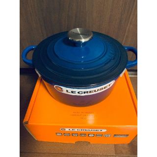 ルクルーゼ(LE CREUSET)の【新品】ル・クルーゼ ココット・ロンド 18cm ラピス(鍋/フライパン)