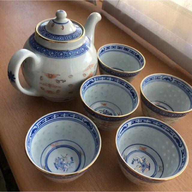 期間限定値引き【新品未使用】希少 中国 景徳鎮 茶器セット 蛍焼の通販