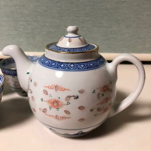 景徳鎮　蛍焼き　茶器セット　未使用