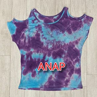 アナップ(ANAP)の肩出し　トップス　ブルーパープル　(Tシャツ(半袖/袖なし))