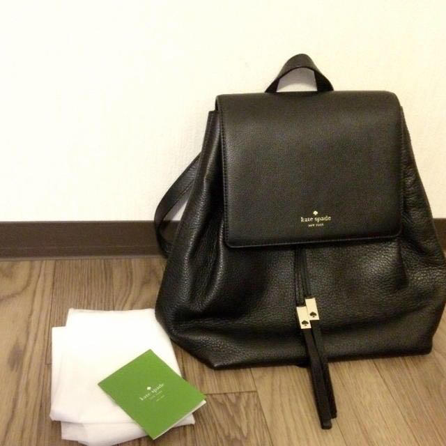 Kate spade リュク　レザー