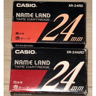 カシオ(CASIO)のテプラテープ赤と緑(オフィス用品一般)