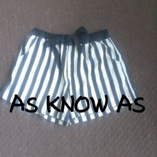 アズノゥアズ(AS KNOW AS)の新しい世界様お取り置き中(ショートパンツ)