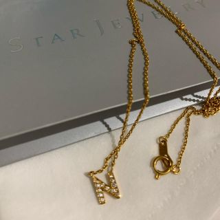 スタージュエリー(STAR JEWELRY)のなな様　　専用　　スタージュエリー　イニシャル　ネックレス　ダイヤ　N(ネックレス)