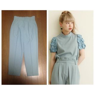 ドットアンドストライプスチャイルドウーマン(Dot&Stripes CHILDWOMAN)のフリルウエスト◯チャイルドウーマンパンツ(クロップドパンツ)