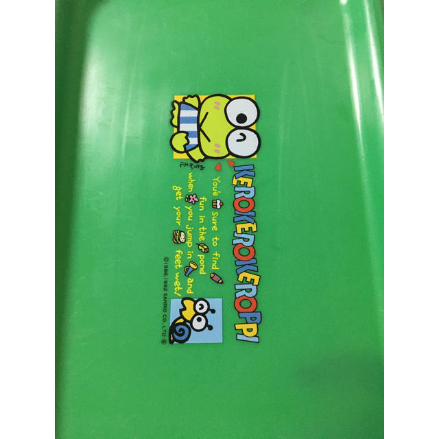 サンリオ(サンリオ)のけろけろけろっぴ プラスチックトレー エンタメ/ホビーのおもちゃ/ぬいぐるみ(キャラクターグッズ)の商品写真