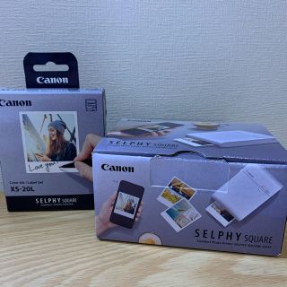 キヤノン(Canon)のCanon SELPHY SQUARE QX10 ホワイト　ラベルセット(その他)