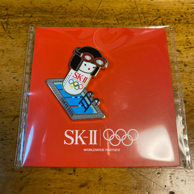 SK-II(エスケーツー)のSKII ピンバッジ オリンピック 水泳 エンタメ/ホビーのコレクション(ノベルティグッズ)の商品写真