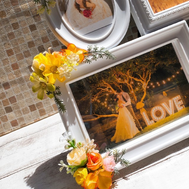 ウエディングフォトフレーム　結婚式の受け付け　 ハンドメイドのウェディング(ウェルカムボード)の商品写真