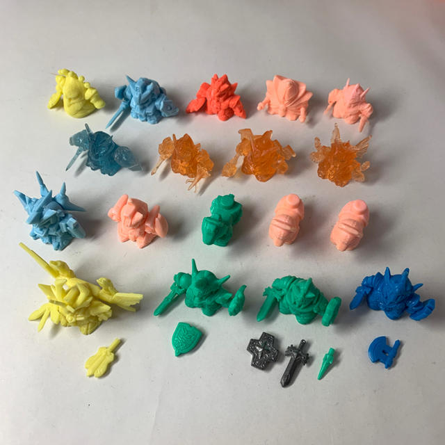 BANDAI - ガン消し 18体セット 騎士ガンダム ガンドランダー 武者