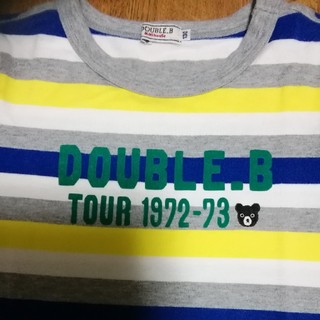 ダブルビー(DOUBLE.B)の★ミキハウス　ダブルB★　ストライプ　半袖Tシャツ130cm(Tシャツ/カットソー)