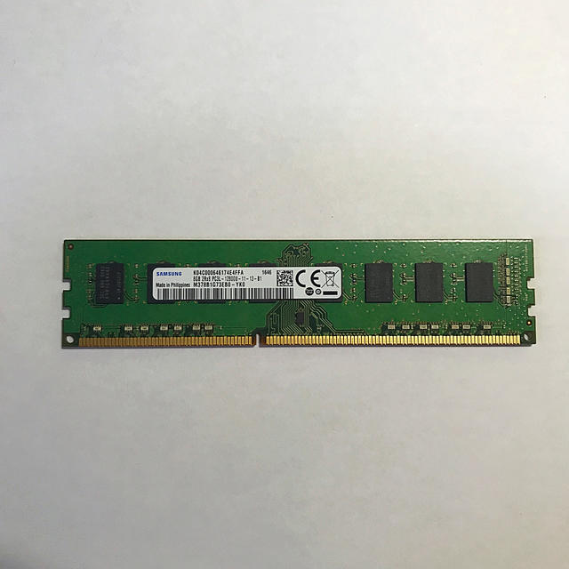SAMSUNG(サムスン)のデスクトップPC用 メモリ PC3L-12800(DDR3L-1600) 8GB スマホ/家電/カメラのPC/タブレット(PCパーツ)の商品写真