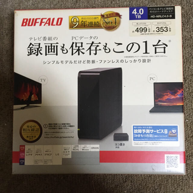 PC/タブレットBUFFALO 4TB HDD