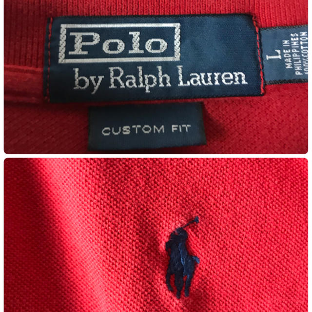 90s ビンテージ ラルフローレン POLO1993  半袖 ポロシャツ 赤 M