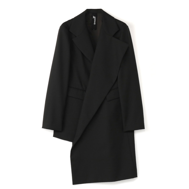 Yohji Yamamoto(ヨウジヤマモト)のT/W gaberdine Asymmetry Jacket メンズのジャケット/アウター(テーラードジャケット)の商品写真