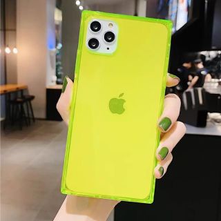 新品 蛍光色 iPhone8 ケース おしゃれ イエロー(iPhoneケース)