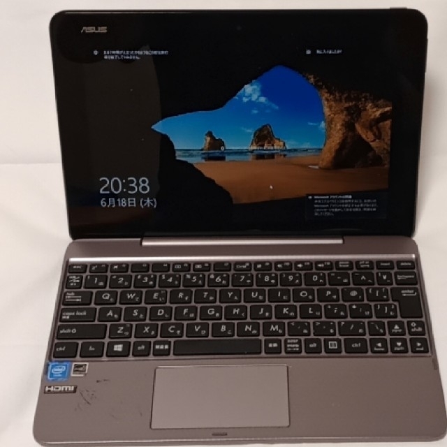 0132 ASUS TransBook メタルグレー T101HA-GRAY