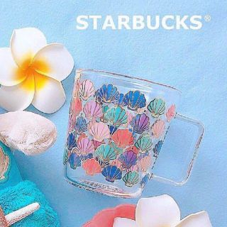 スターバックスコーヒー(Starbucks Coffee)の♡大人気♡ スターバックス 耐熱 マグカップ グラスマグ ゴールドシェル(グラス/カップ)