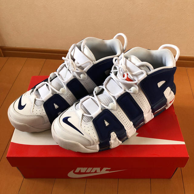 靴/シューズNIKE AIR MORE UPTEMPO モアテン ニックス 27.5cm