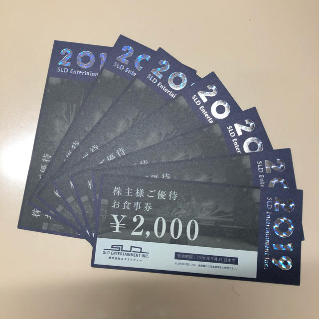 SLD 株主優待券 14000円分の通販 by みき's shop|ラクマ