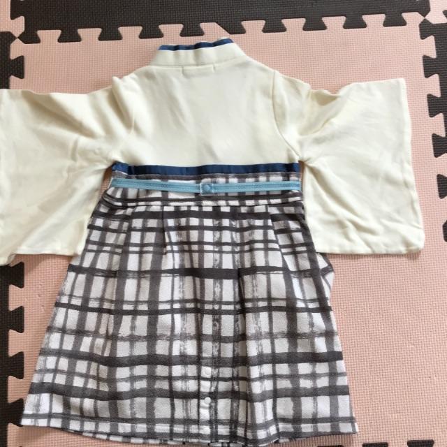 sweet mommy 素肌に優しいオーガニックコットン　和柄　袴ロンパース キッズ/ベビー/マタニティのベビー服(~85cm)(和服/着物)の商品写真