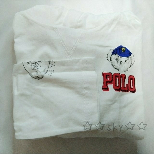 POLO RALPH LAUREN(ポロラルフローレン)の新品☆ラルフローレン フードロンＴ Tシャツ ボーイズXL170  レディースのトップス(Tシャツ(長袖/七分))の商品写真