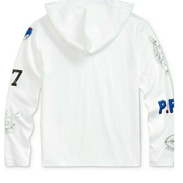 POLO RALPH LAUREN(ポロラルフローレン)の新品☆ラルフローレン フードロンＴ Tシャツ ボーイズXL170  レディースのトップス(Tシャツ(長袖/七分))の商品写真