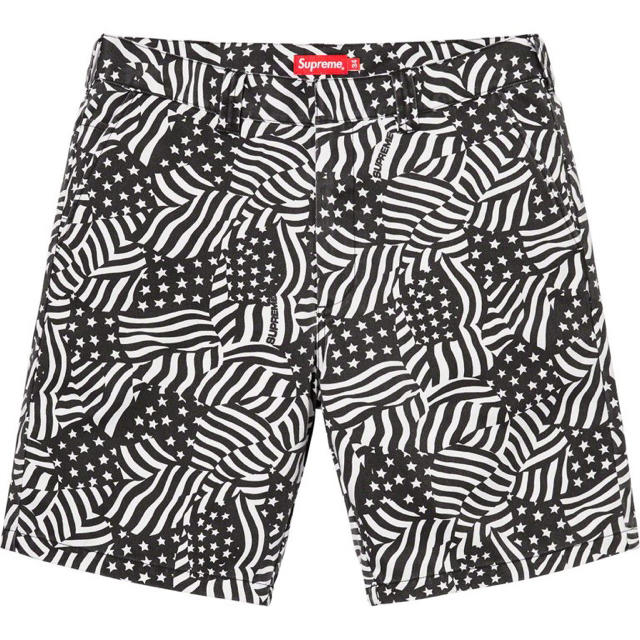 Supreme(シュプリーム)のSupreme work short black flags 34 メンズのパンツ(ワークパンツ/カーゴパンツ)の商品写真